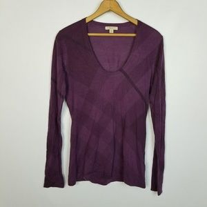 GUC Burberry Brit Purple Sweater Wool and Cashmere